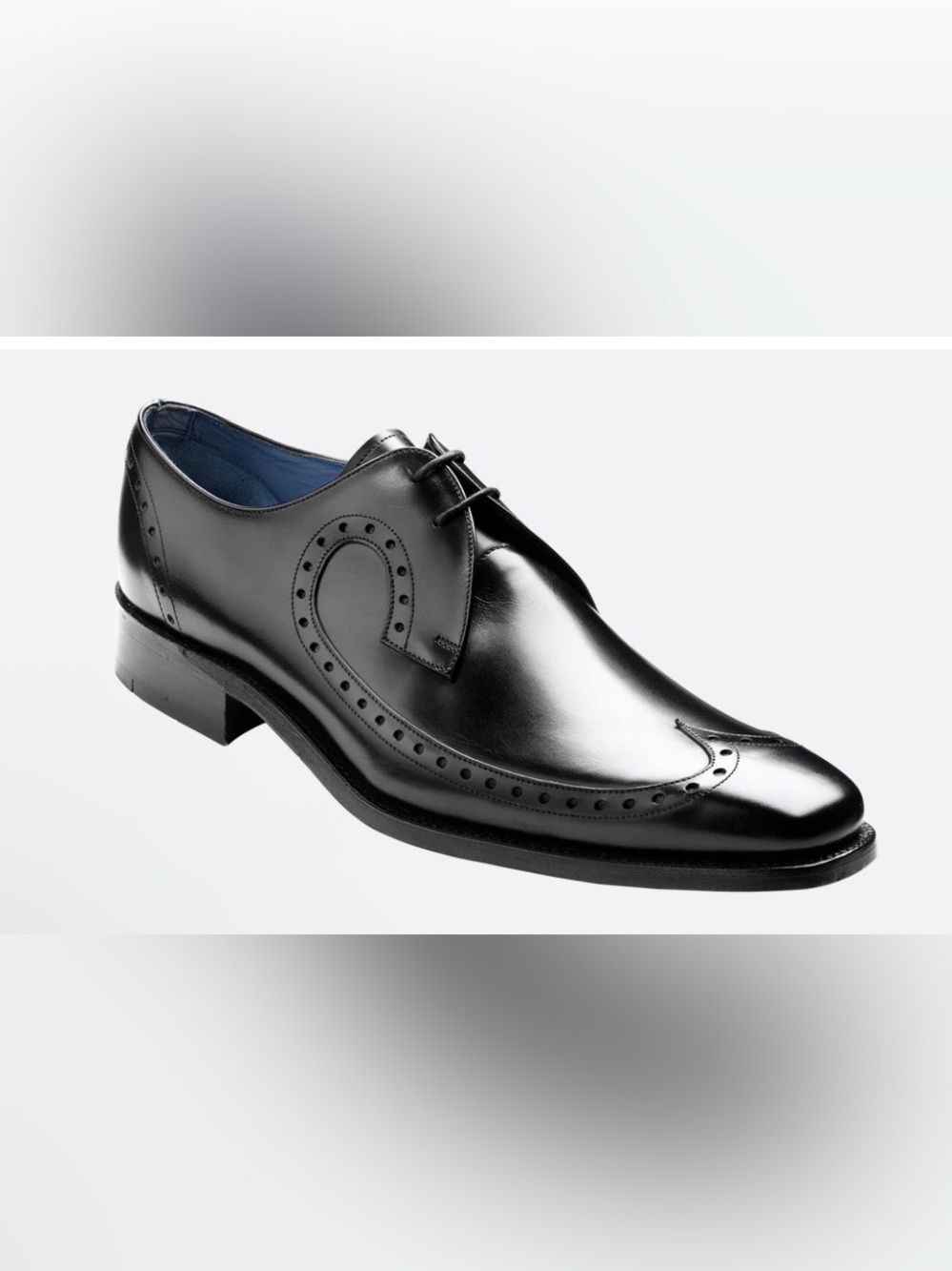 Barker Woody - Black Calf Derby Size 8.5 US Retail $450